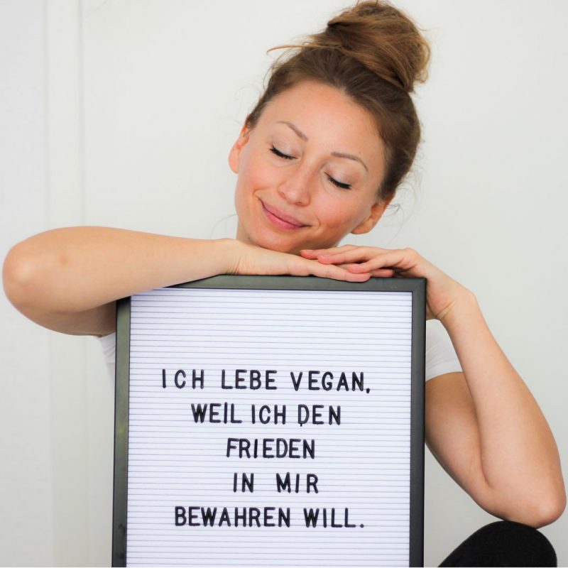 Wie ich mit der veganen Ernährung den Frieden in mir bewahre. Denn mit tierischem Eiweiß lösen wir einen ständigen Krieg in unserem Körper aus.