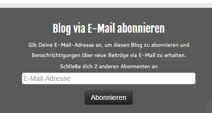 UPDATE: Blog abonnieren