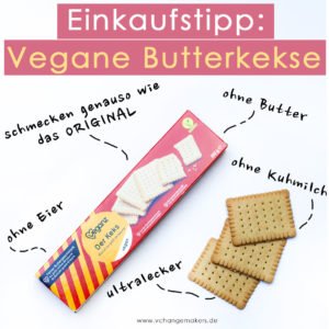 Kindheitserinnerungen werden geweckt - vegane Butterkeke von Veganz für kleines Geld. Für unter 2 €. Schmecken genauso wie die Originalen, nur ohne Tierleid!
