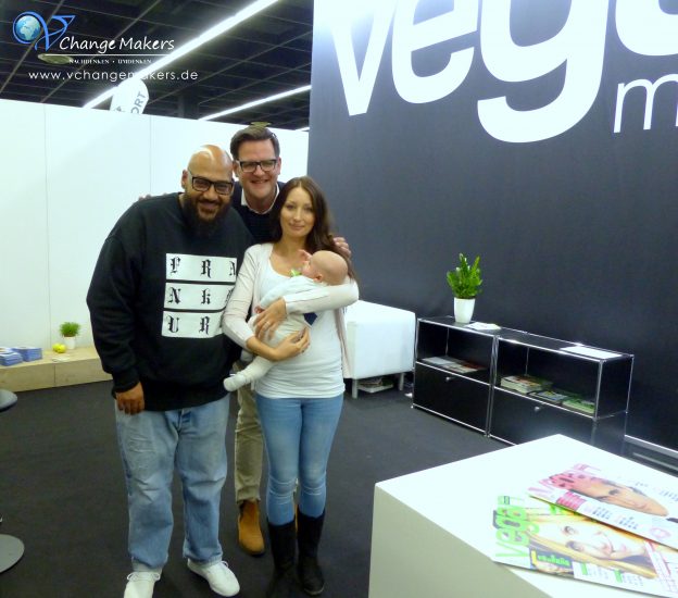 Veganfach 2017 in Köln: Ein riesen Ansturm und eine schöne Erinnerung für unseren Sohn Bendix. Moses Pelham, Christian Vagedes, Jessica Aschhoff