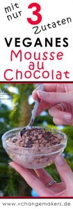 Geniales Rezept für veganes Mousse au Chocolat mit nur 3 Zutaten und ohne Tofu! Süßes Nachspeise, die jeden überzeugt! Ganz einfach und unheimlich lecker.