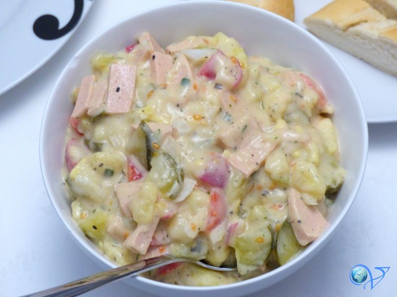 Rezept: Klassischer Kartoffelsalat mit Mayo – vegan