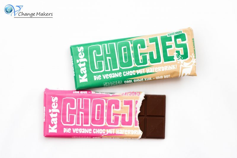 Katjes hat seit kurzem zwei vegane Schokoladensorten auf den Markt gebracht - Chocjes! Knaller Alternative für Milchschokolade auf Basis von Hafermilch! TOP