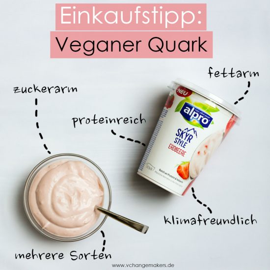 Endlich gibt es eine wunderbare vegane Quarkalternative von alpro, die fettarm, klimafreundlich und vegan ist! Es gibt sie in vielen Supermärkten