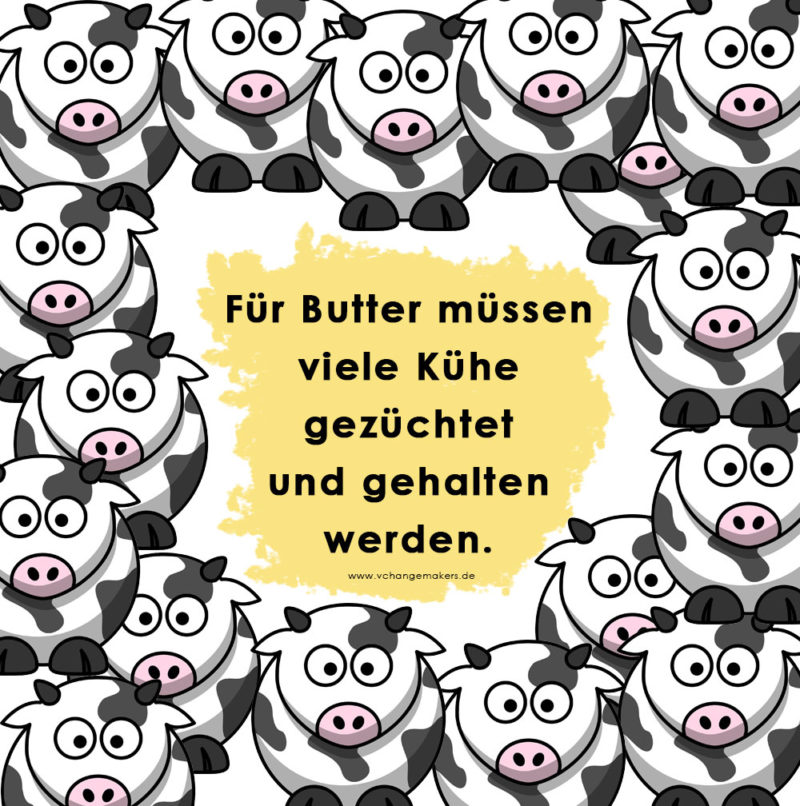 Butter killt unser Klima! Die Haltung und Futterproduktion der Kühe lässt Unmengen an CO2 und Methan entstehen. Doch es gibt eine einfache Lösung