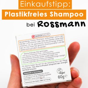 Rossmann hat zwei plastikfreie und feste Shampoos unter der Eigenmarke Alterra auf den Markt gebracht! Erfahre mehr darüber