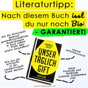 Rezension des Buches „Unser täglich Gift - Pestizide - Die unterschätzte Gefahr“ von Johann G. Zaller. Die Gier der Wirtschaft frisst unsere Gesundheit.