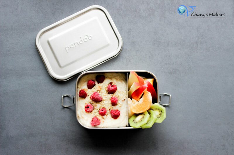 Leckere vegane und vollwertige Frühstücksideen und Inspirationen für Kinder Lunchboxen z. B. Kindergarten - nachhaltige Lunchboxen von pandoo