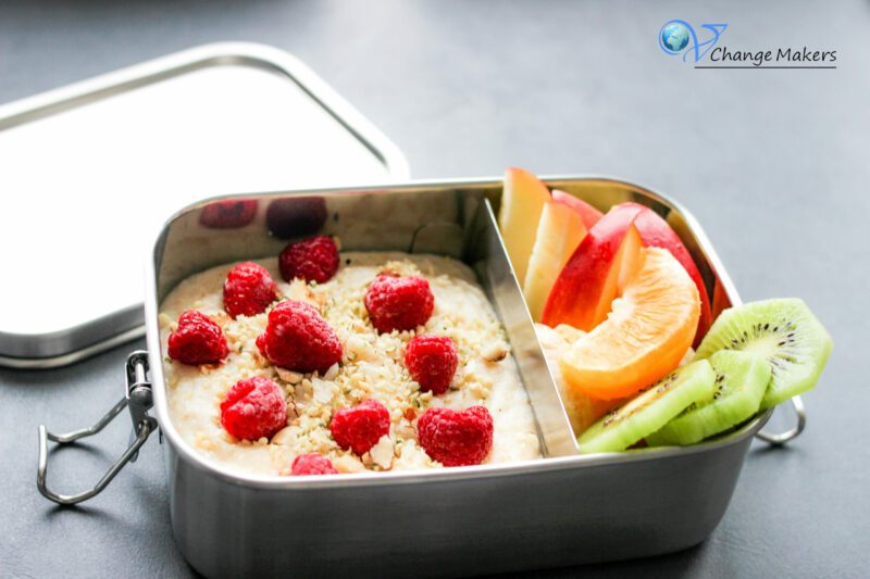 Leckere vegane und vollwertige Frühstücksideen und Inspirationen für Kinder Lunchboxen z. B. Kindergarten - nachhaltige Lunchboxen von pandoo