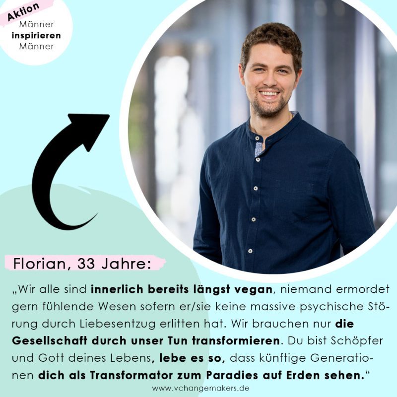 Vegane Männer im Interview! Engagiert, verantwortungsvoll und motiviert, erzählt der Familienvater Florian Zach von seinem Einsatz eine nachhaltige und pflanzliche Zukunft zu erschaffen