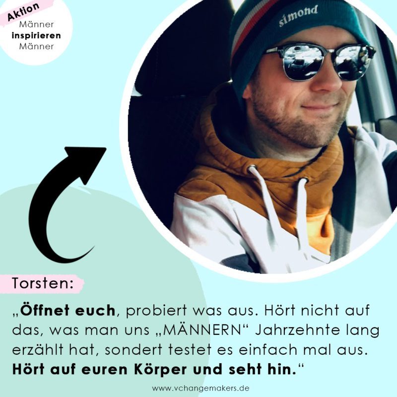 Der vegane Familienvater Torsten berichtet von seinen tiefen Überzeugungen zum Veganismus und seinem Umgang damit. Männer inspirieren Männer