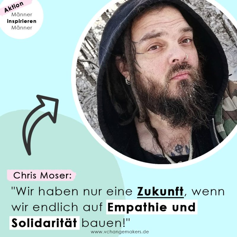 Chris Moser berichtet von seinem großen und mutigen Engagement in der Tierrechts- und Tierbefreiungsszene! Vegane Männer inspirieren Männer!