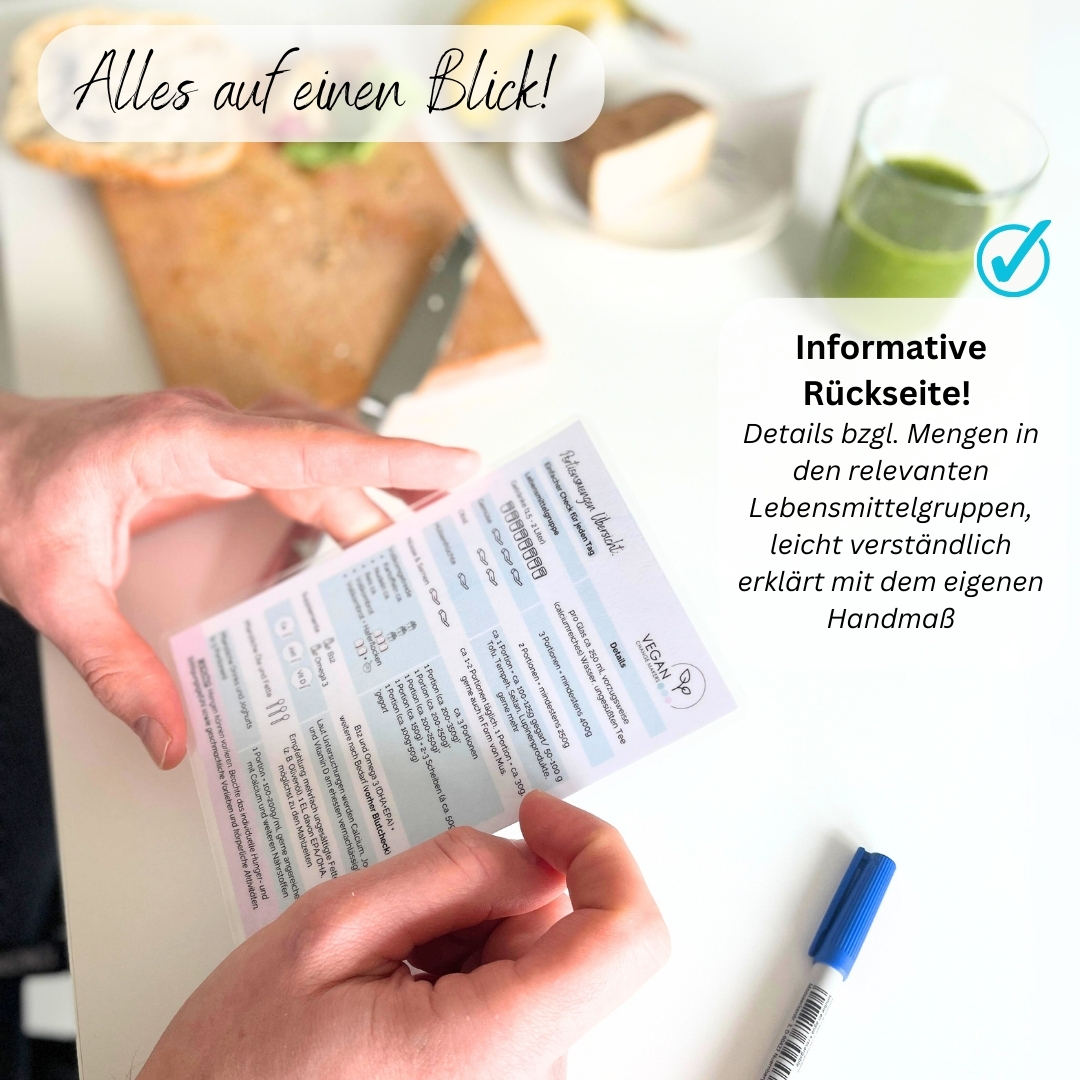 Ernährungs-Check Erwachsene für eine ausgewogene pflanzliche Ernährung